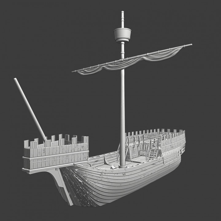 Large Medieval Warship, Swedish Kogge image