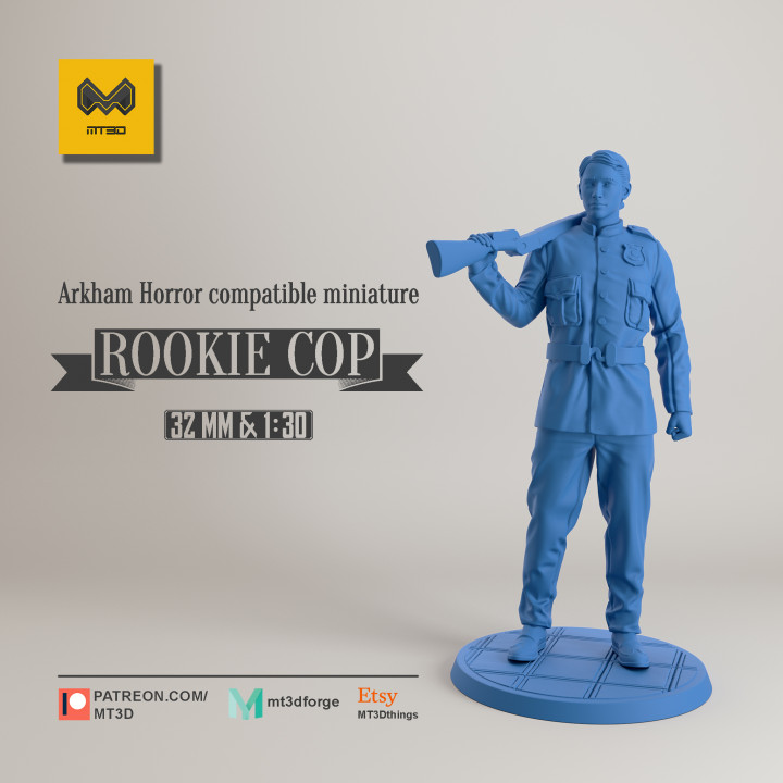 Rookie Cop - Arkham Horror compatible image