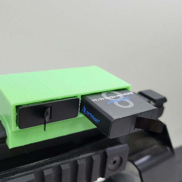 Picatinny Battery Holder For GoPro Hero 6/7/8 image