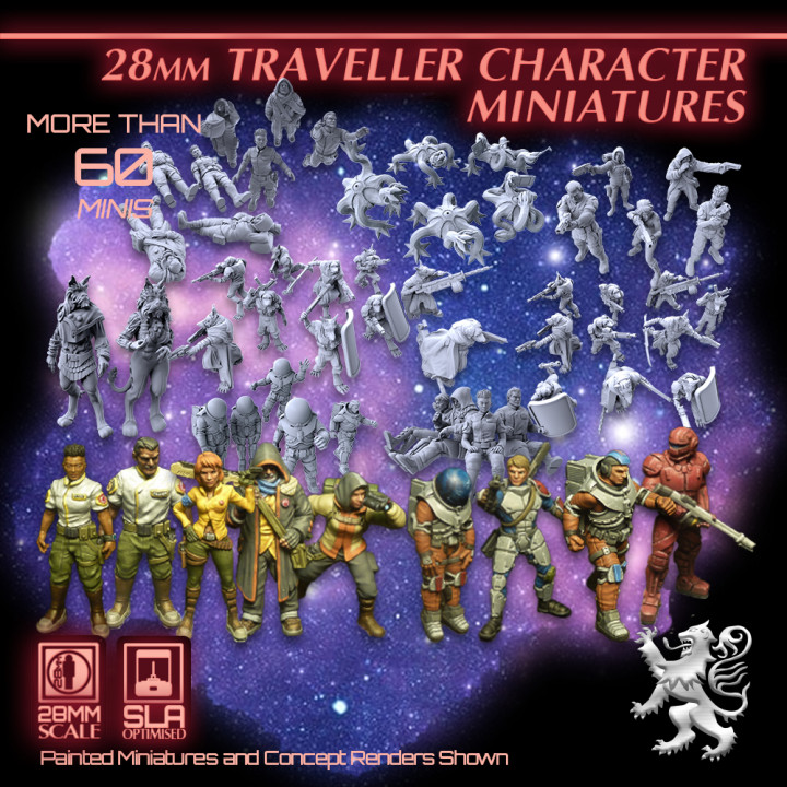 Traveller 28mm Character Miniatures image