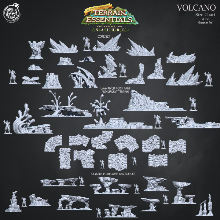 Volcano Terrain Set (Pre-Supported) image