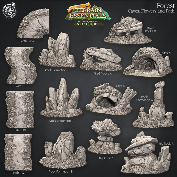 Forest Terrain Set (Pre-Supported) image