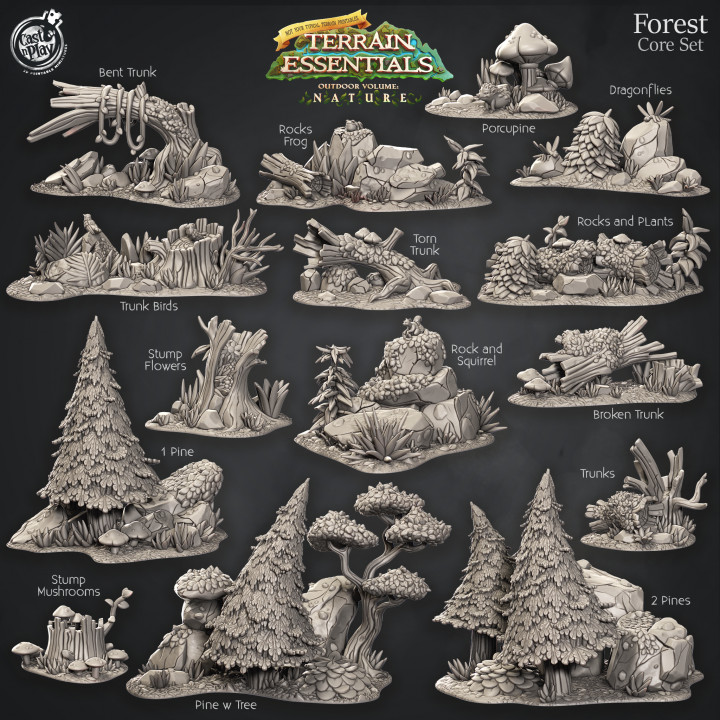 Forest Terrain Set (Pre-Supported) image