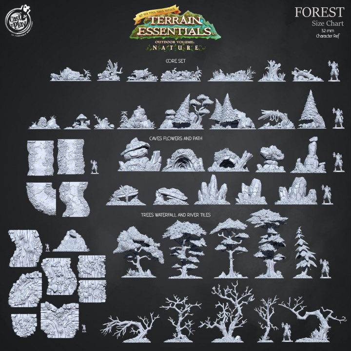 Forest Terrain Set (Pre-Supported) image