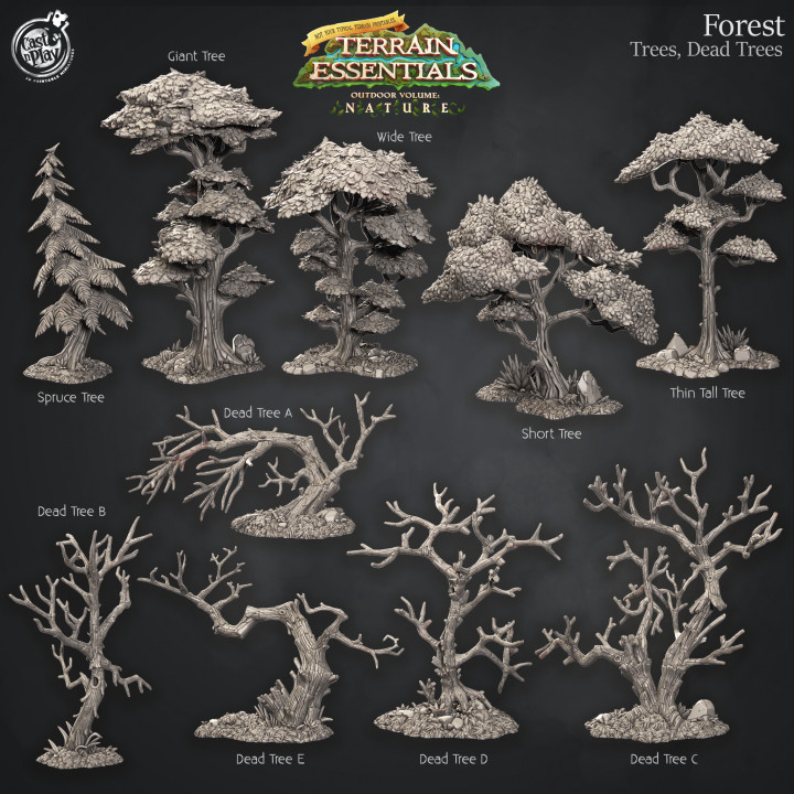 Forest Terrain Set (Pre-Supported) image