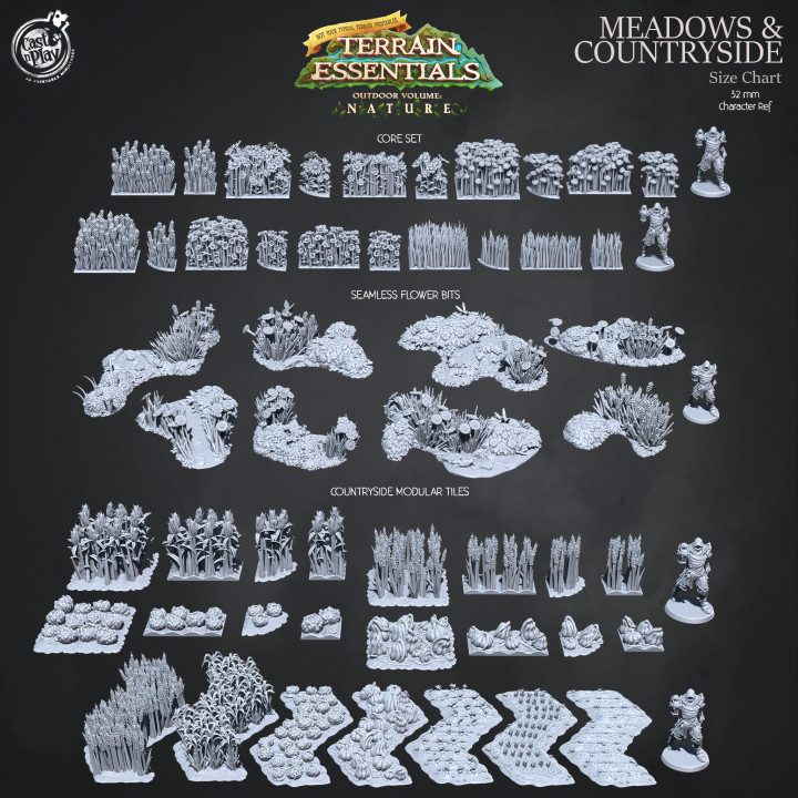 Meadows Terrain Set (Pre-Supported) image