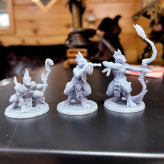 Picture of print of Female Lizardfolk (Set of 3)