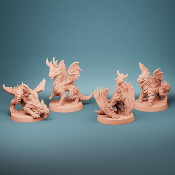 Lost Dragons Wyrmlings (Set of 4) image
