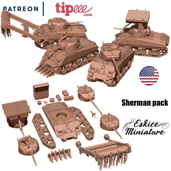 Sherman pack - 28mm image