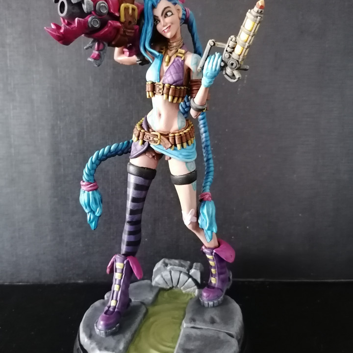3D Print of Jinx - League of Legends - Original Version - 25cm