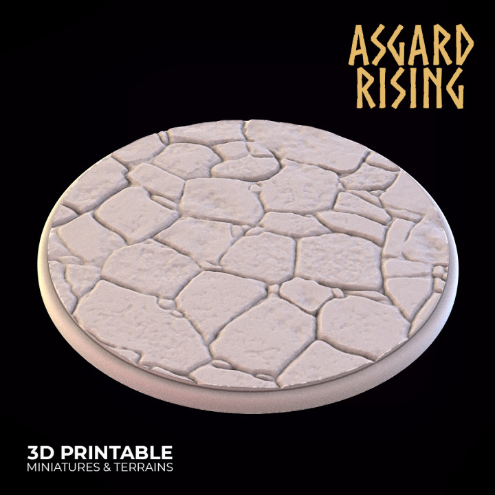 Stone Floor - Set of Round Bases /Pre-supported/ image