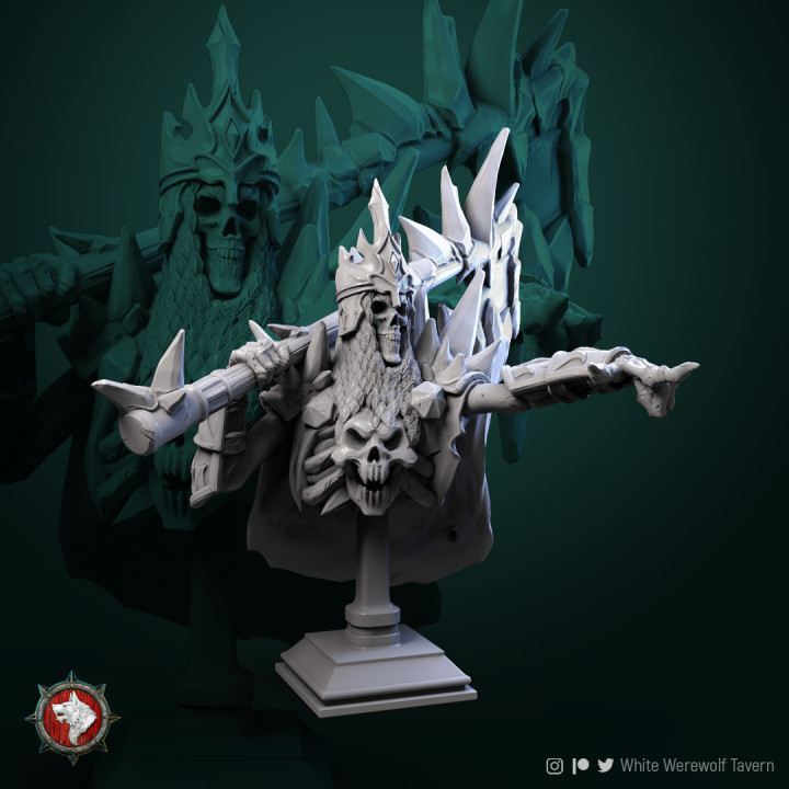 Krovar the Undying bust pre-supported image