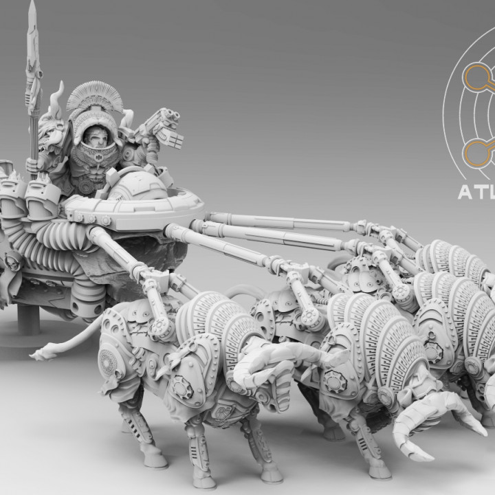 Minoan Chariot Bulls image