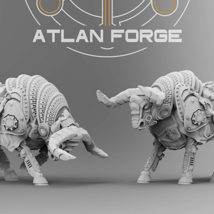 Minoan Chariot Bulls image