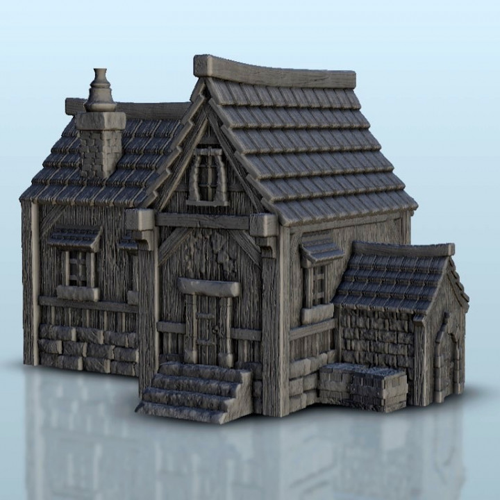 Medieval shop 6 - Medieval scenery terrain wargame image