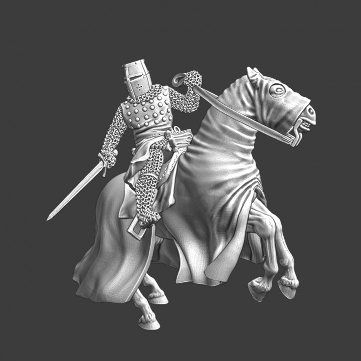 Mounted Danish Crusader Knight image