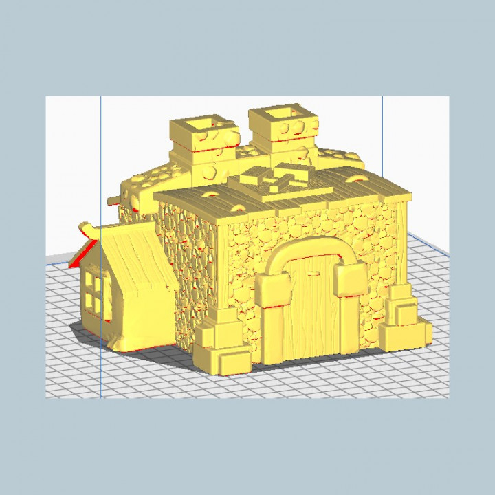 Fantasy city Hall - Medieval scenery terrain wargame image