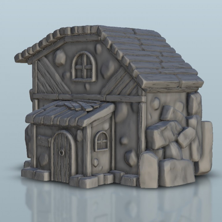 House 11 - Medieval scenery terrain wargame image
