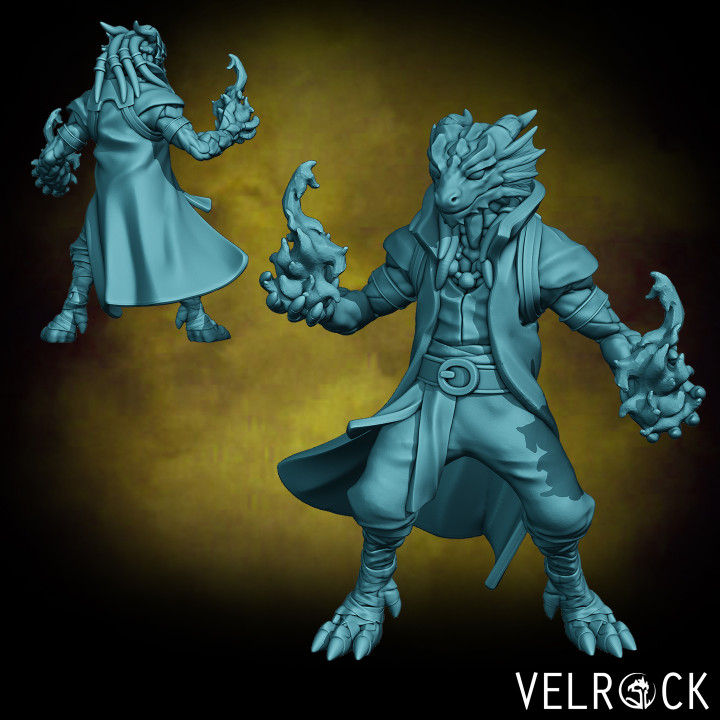 Male Dragonfolk Magus (PRESUPPORTED) image