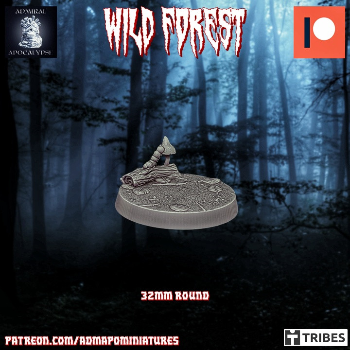 Wild Forest Set 32mm/~1 1/4" Set (8 pre-supported base model) image