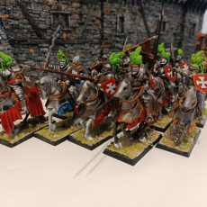 Picture of print of Sunland Knights on Horse - Highlands Miniatures