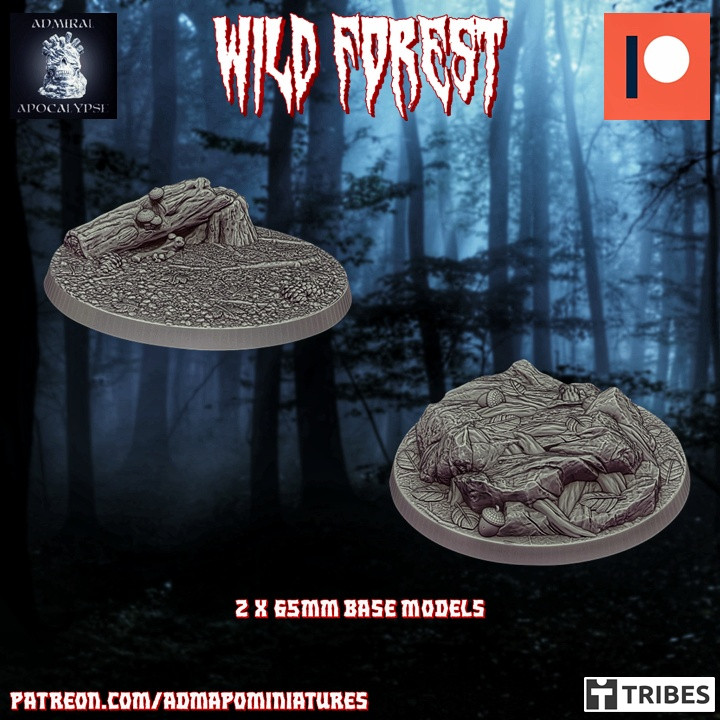 Wild Forest Set 65mm (2 pre-supported base model) image