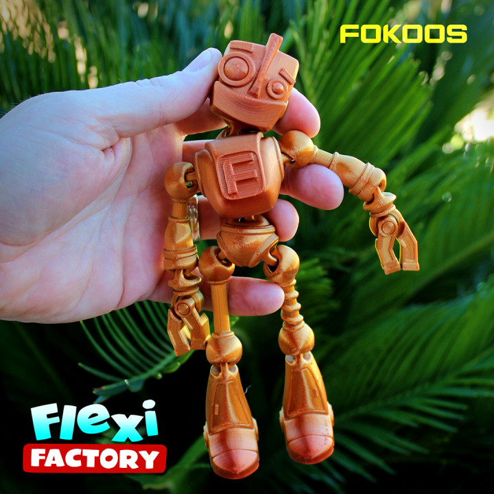 Free Model: FLEXI FACTORY PRINT-IN-PLACE FOKOBOT 2.0  ( robot ) image