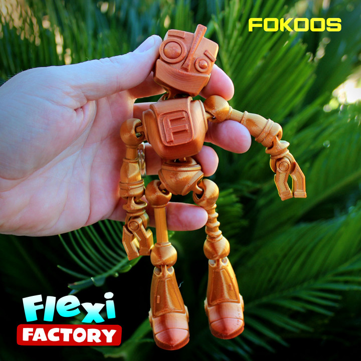 Free Model: FLEXI FACTORY PRINT-IN-PLACE FOKOBOT 2.0  ( robot )