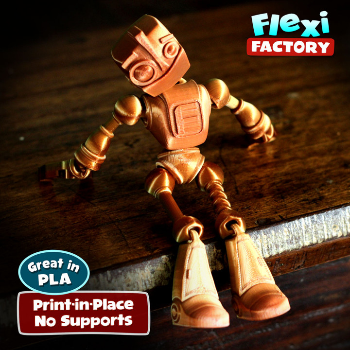 Free Model: FLEXI FACTORY PRINT-IN-PLACE FOKOBOT 2.0  ( robot ) image