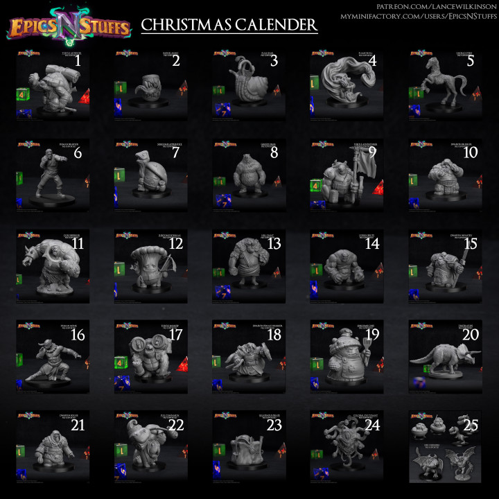 Epics 'N' Stuffs Christmas Calender 2021 - Pre-Supported image