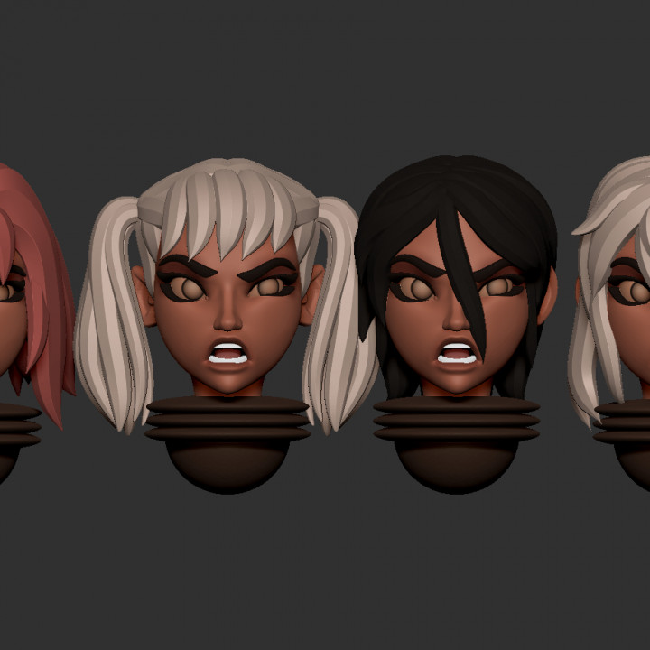 Space nuns anime heads 64 variations (may 2021) image