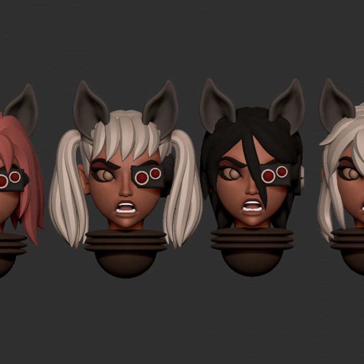 Space nuns anime heads 64 variations (may 2021) image