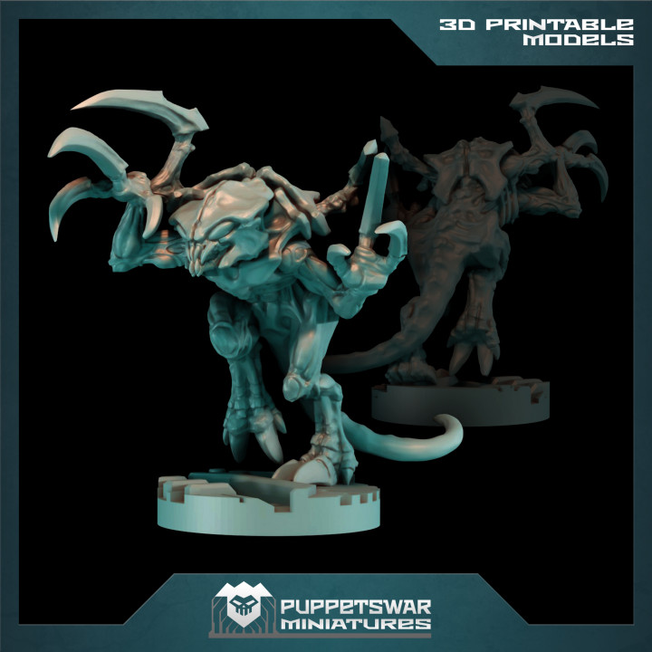 3D Printable Bug Hybrids Pack by Puppetswar Miniatures