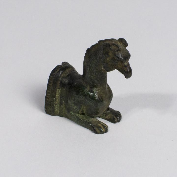 Bronze figure of a griffin image