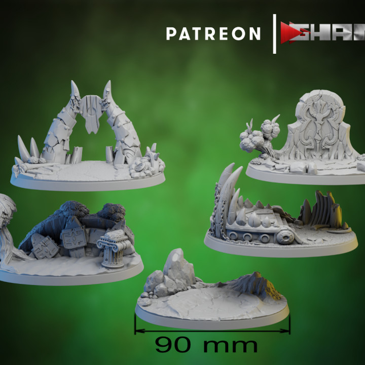 Ogre 2 Persian bases oval 90 mm image