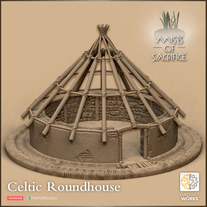 2 Celtic Roundhouses image