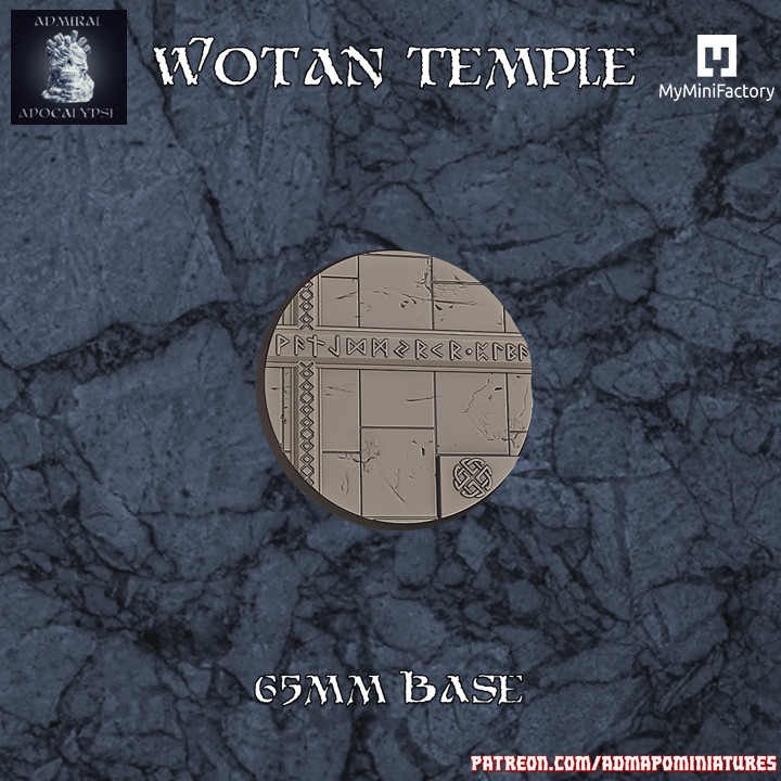 Wotan Temple Base 65mm Set (Pre-supported) image