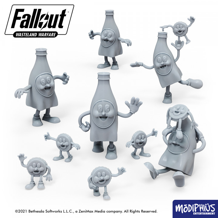 Fallout: Wasteland Warfare - Print at Home - Bottle and Cappy image