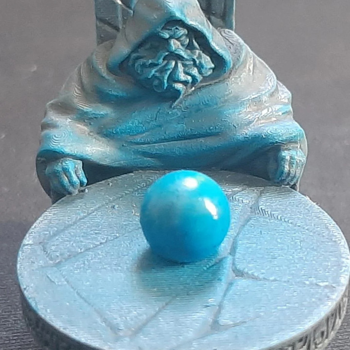 3D Print of Orb Pondering Wizard by samivtinen