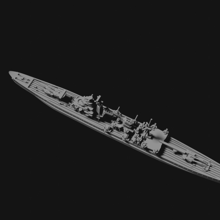 3D Printable Aoba Class Cruiser by Lee McColl
