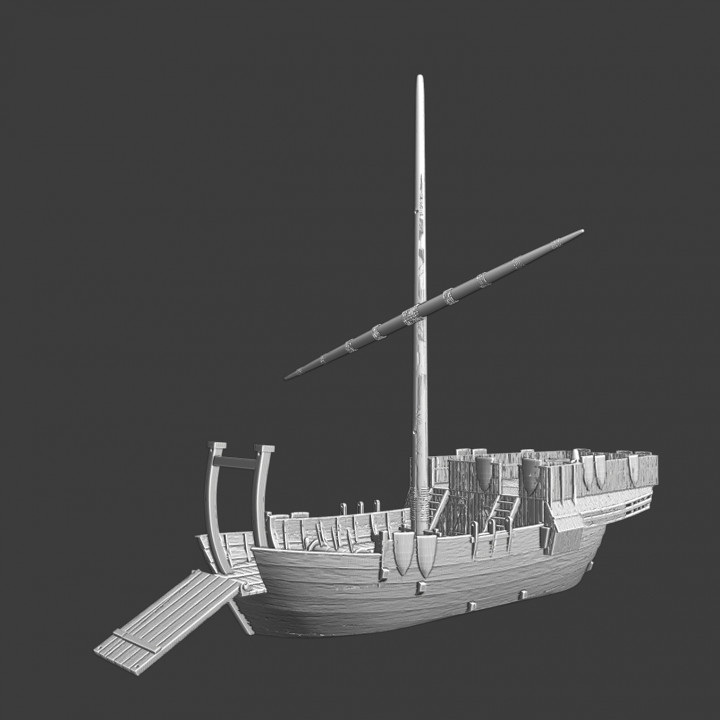 Medieval landing ship image