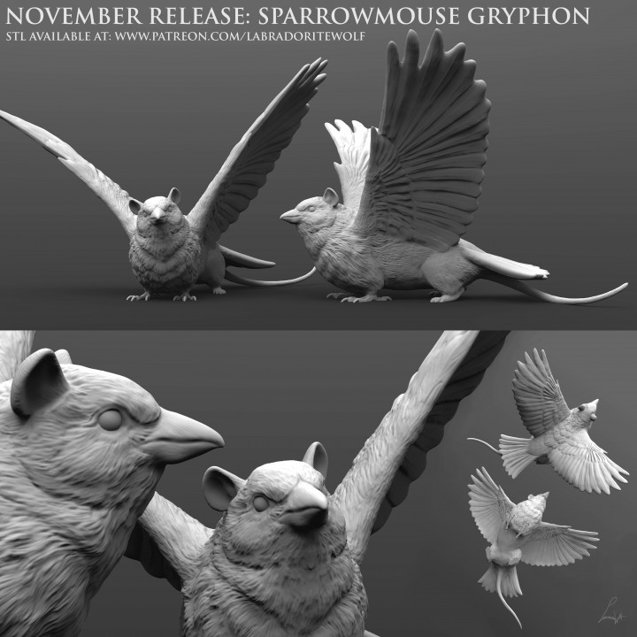 Sparrowmouse Gryphon (Neutral) image