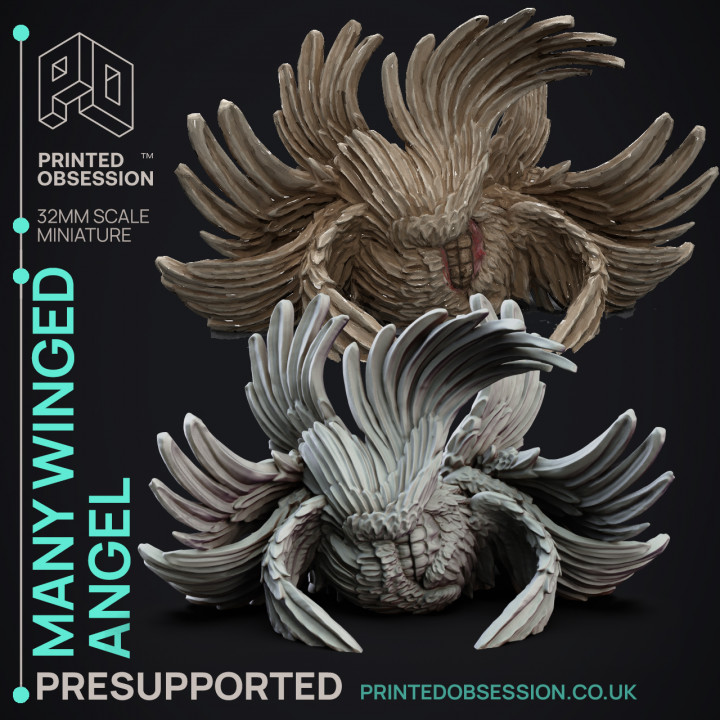 Many Winged Angel - SCP "The D&D Incursion" - PRESUPPORTED - 32mm scale image