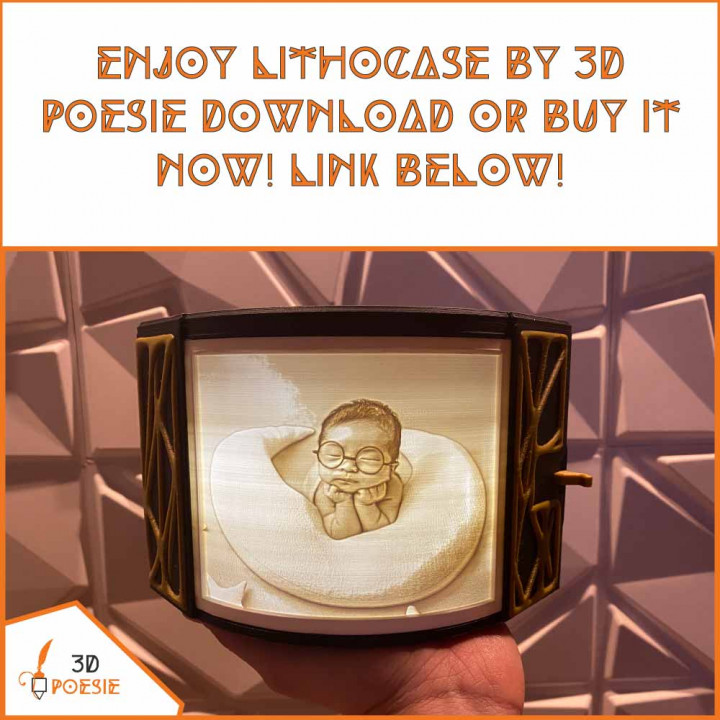 Lithocase V2 - Lithophane Lamp by 3D Poesie image