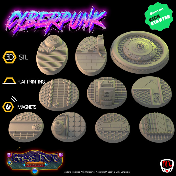 Cyberpunk Custom Bases (Bases hot Madness VOL2 KS Campaign) image