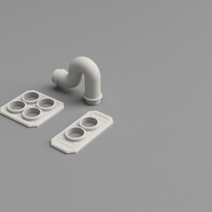 3D Printable Modular Pipes System - Ground Inlets and pipe by Fr3D ...
