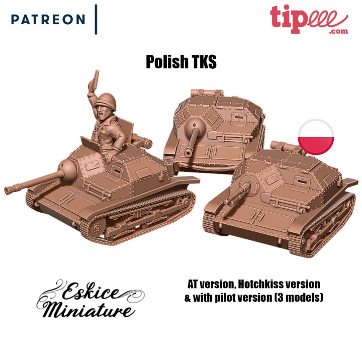 Polish TKS tankette – 28mm image