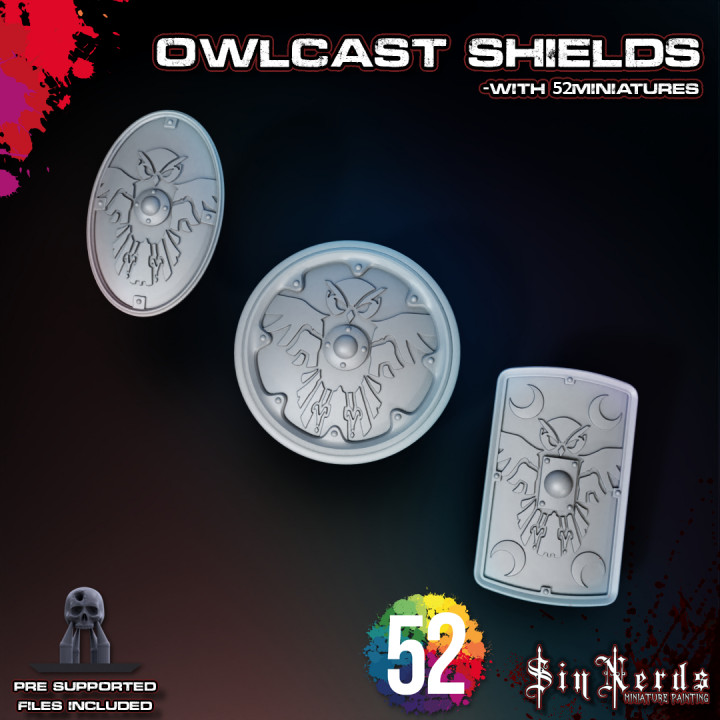 Owlcast Shields with 52miniatures image