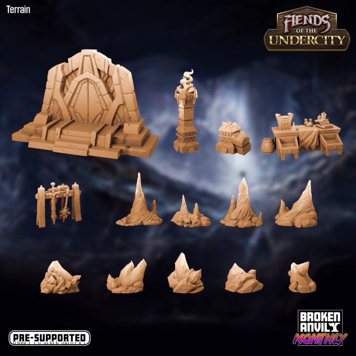 Fiends of the Undercity - Terrain Pack image
