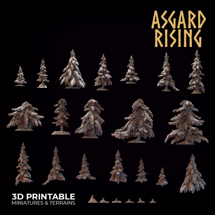 Coniferous Forest - Spruce Trees /Modular Set/ image